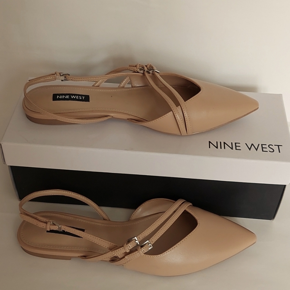 Nine west slingback flats